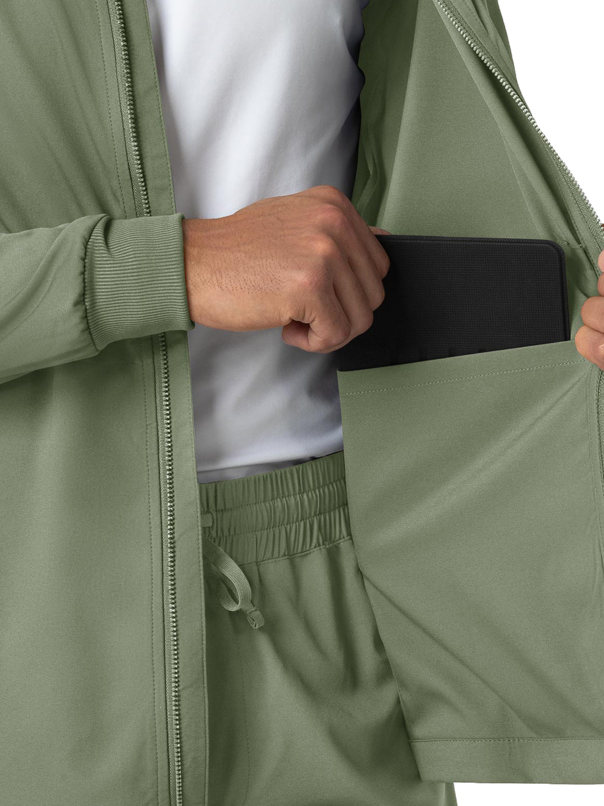 Men's Tablet-Pocket Warm-Up Jacket