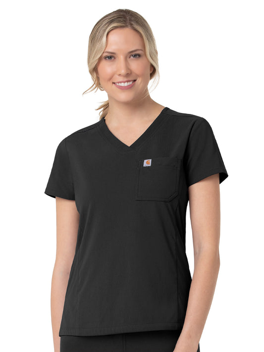 Women's Two-Pocket V-Neck Top