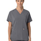 Women's Four-Pocket Oversized V-Neck Scrub Top