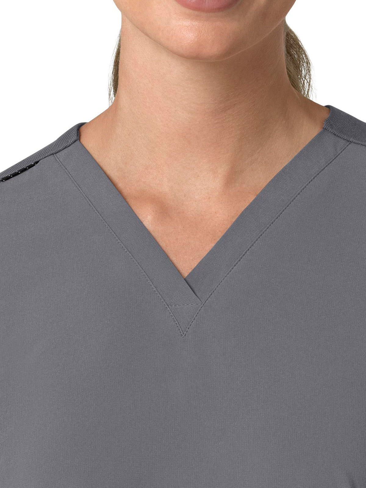 Women's Three-Pocket Flex Panel V-Neck Scrub Top