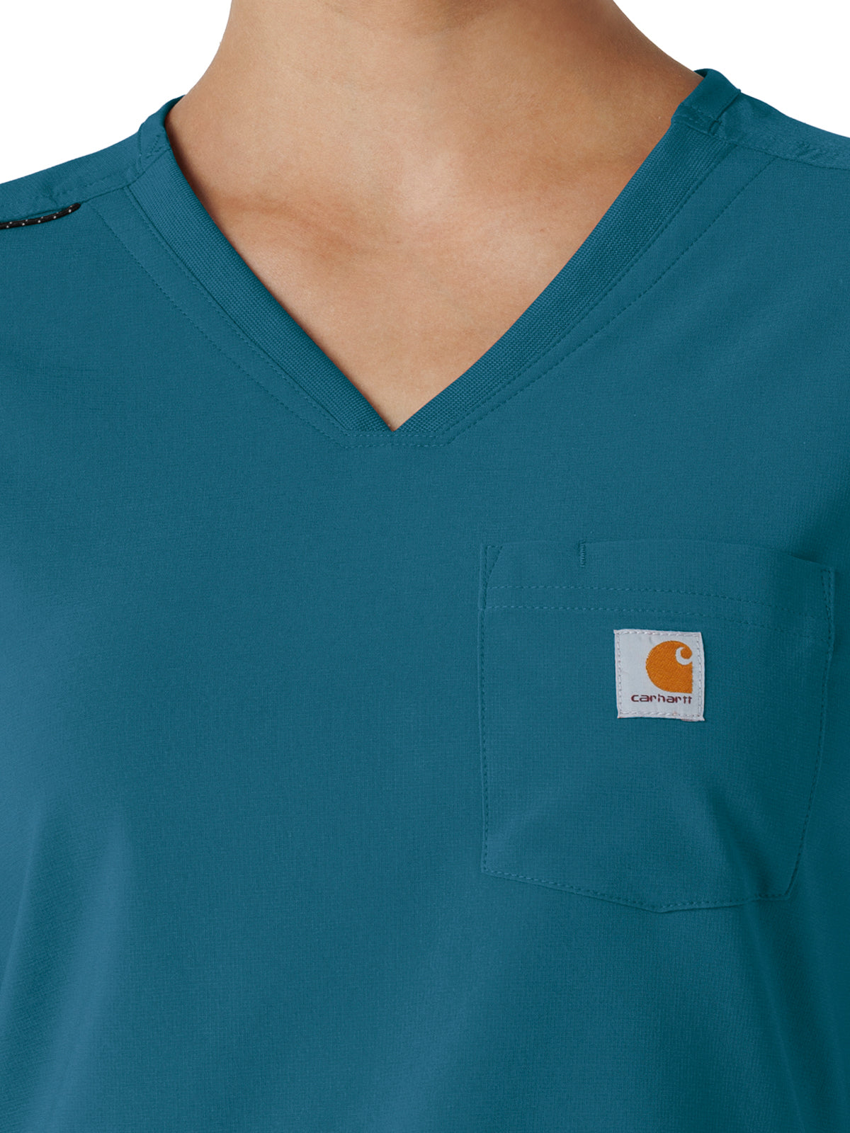 Women's One-Pocket Tuck-In Scrub Top