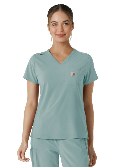 Women's One-Pocket Tuck-In Scrub Top