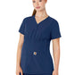 Women's Four-Pocket Henley Maternity Scrub Top