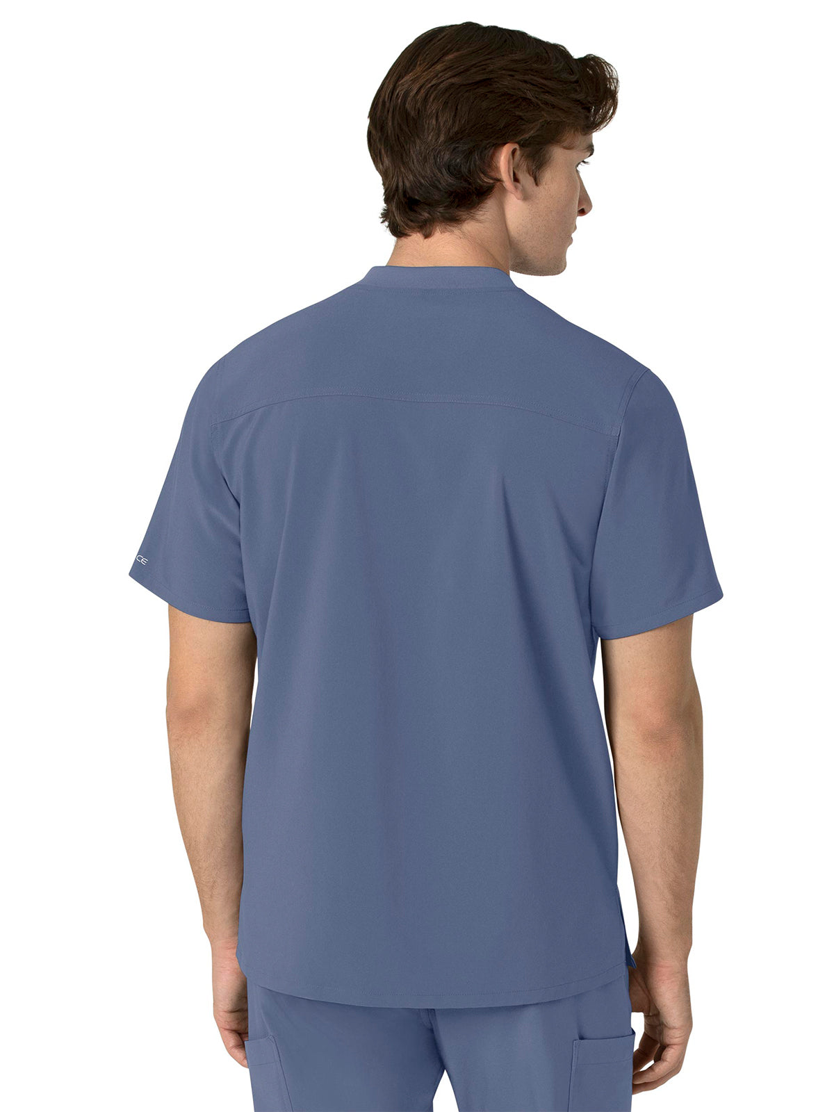 Men's Three-Pocket Henley Scrub Top