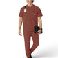 Men's Three-Pocket Henley Scrub Top