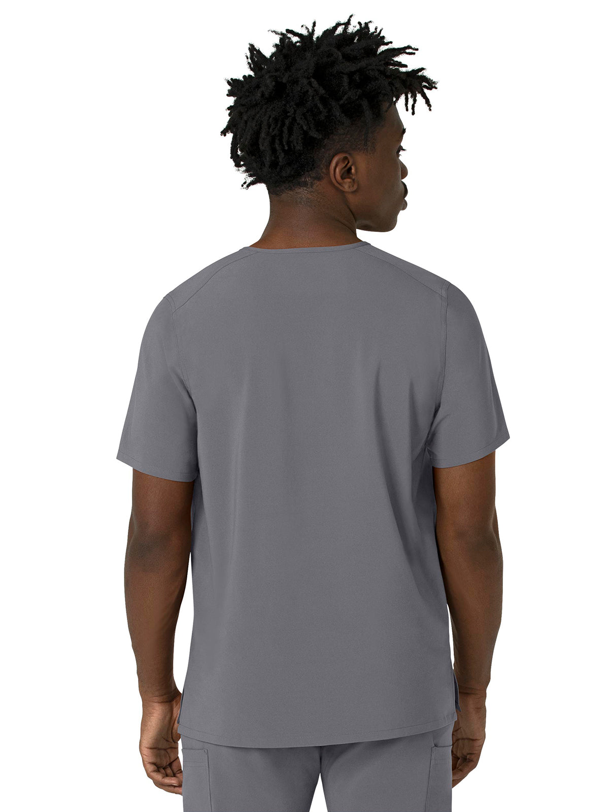 Men's Three-Pocket V-Neck Scrub Top