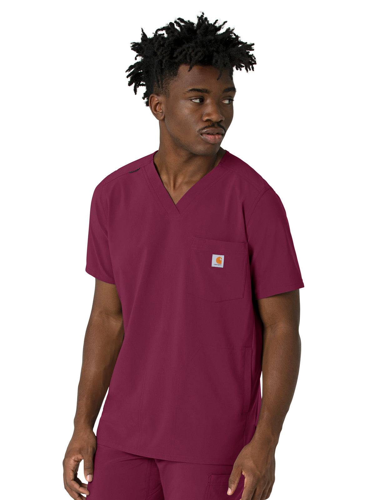 Men's Three-Pocket V-Neck Scrub Top