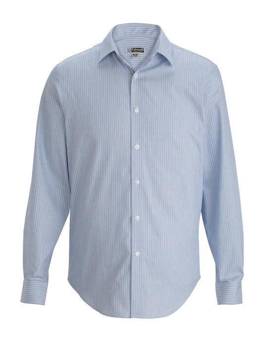 Men's Wrinkle Free Spread Collar Shirt