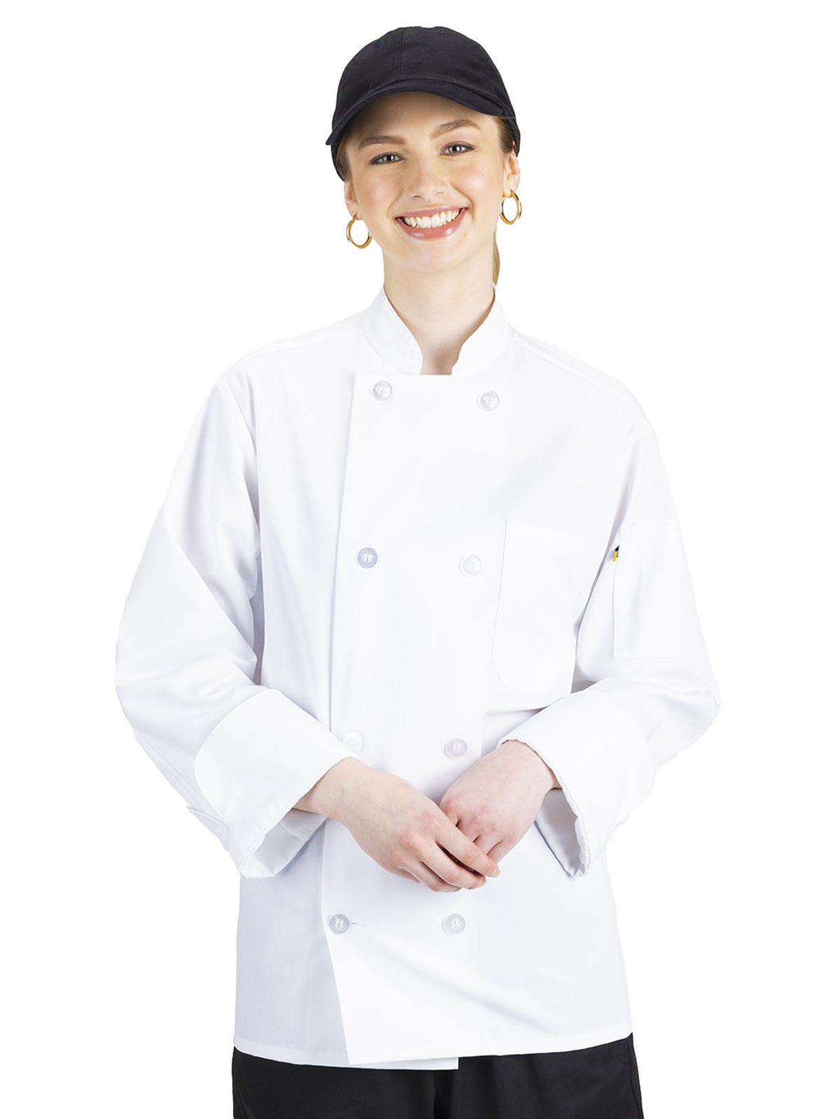 Unisex Casual 8-Button Chef Coat