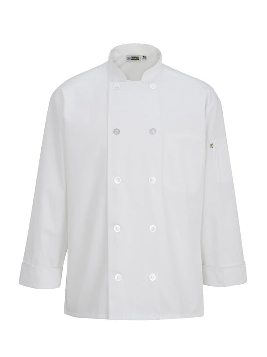 Unisex Long Sleeve Mesh Back Chef Coat