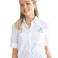 Women's Short Sleeve Stretch Poplin Shirt