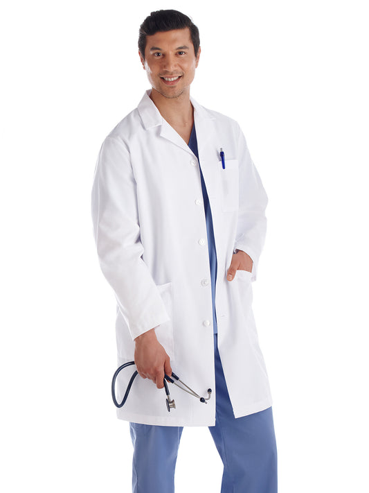 Men's Three-Pocket 38" Full-Length Lab Coat