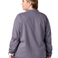 Unisex 2-Pocket Zip Front Scrub Jacket