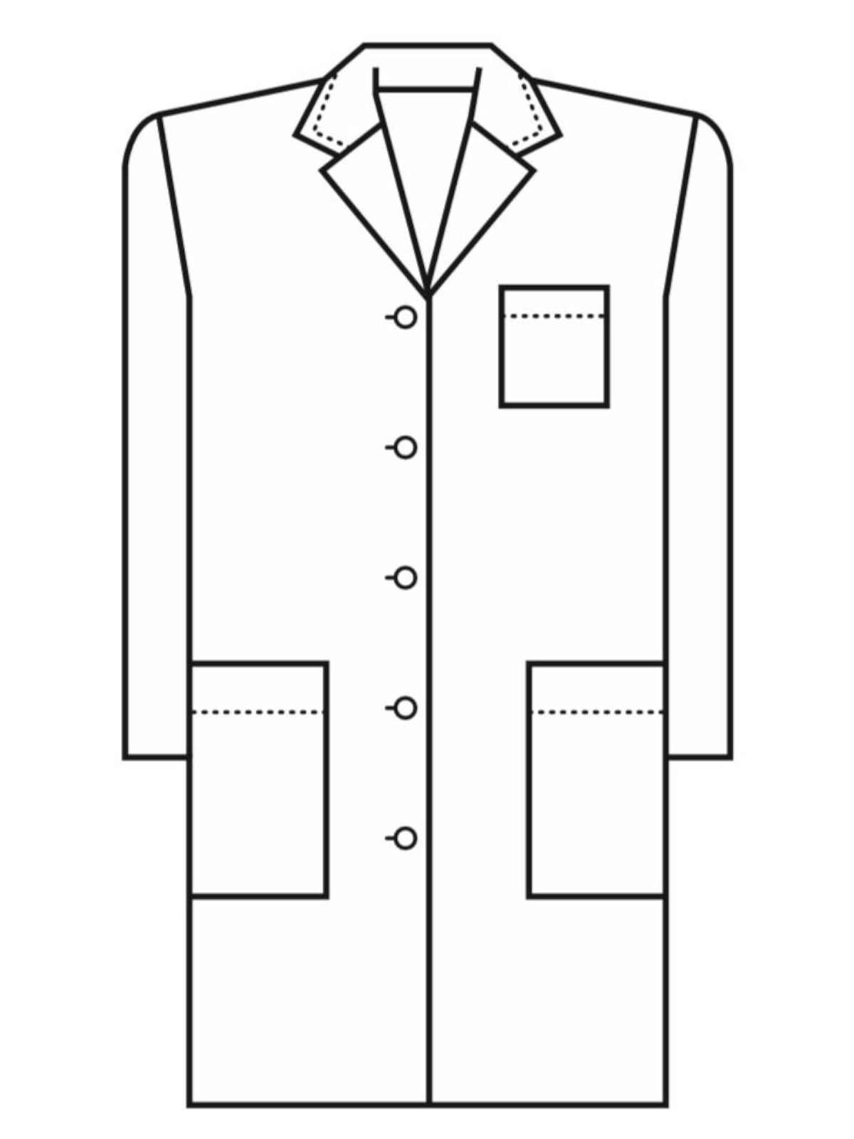 Women's Five-Pocket 37" Full-Length Lab Coat