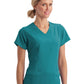 Women's 5-Pocket Mock Wrap Scrub Top