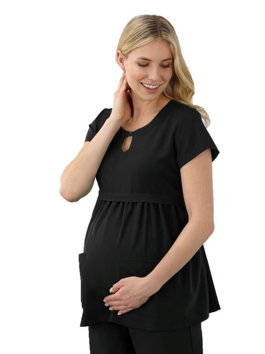 Women's 2-Pocket Empire Waist Maternity Top