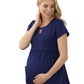 Women's 2-Pocket Empire Waist Maternity Top