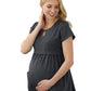 Women's 2-Pocket Empire Waist Maternity Top