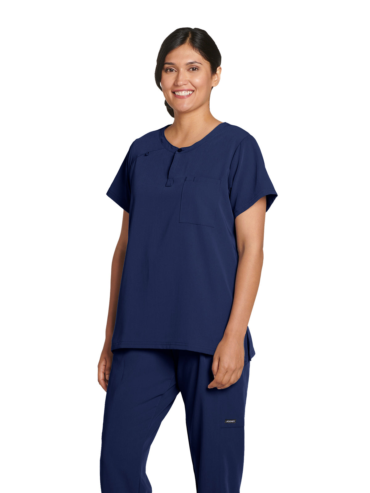 Women's 3-Pocket Henley Neck Top