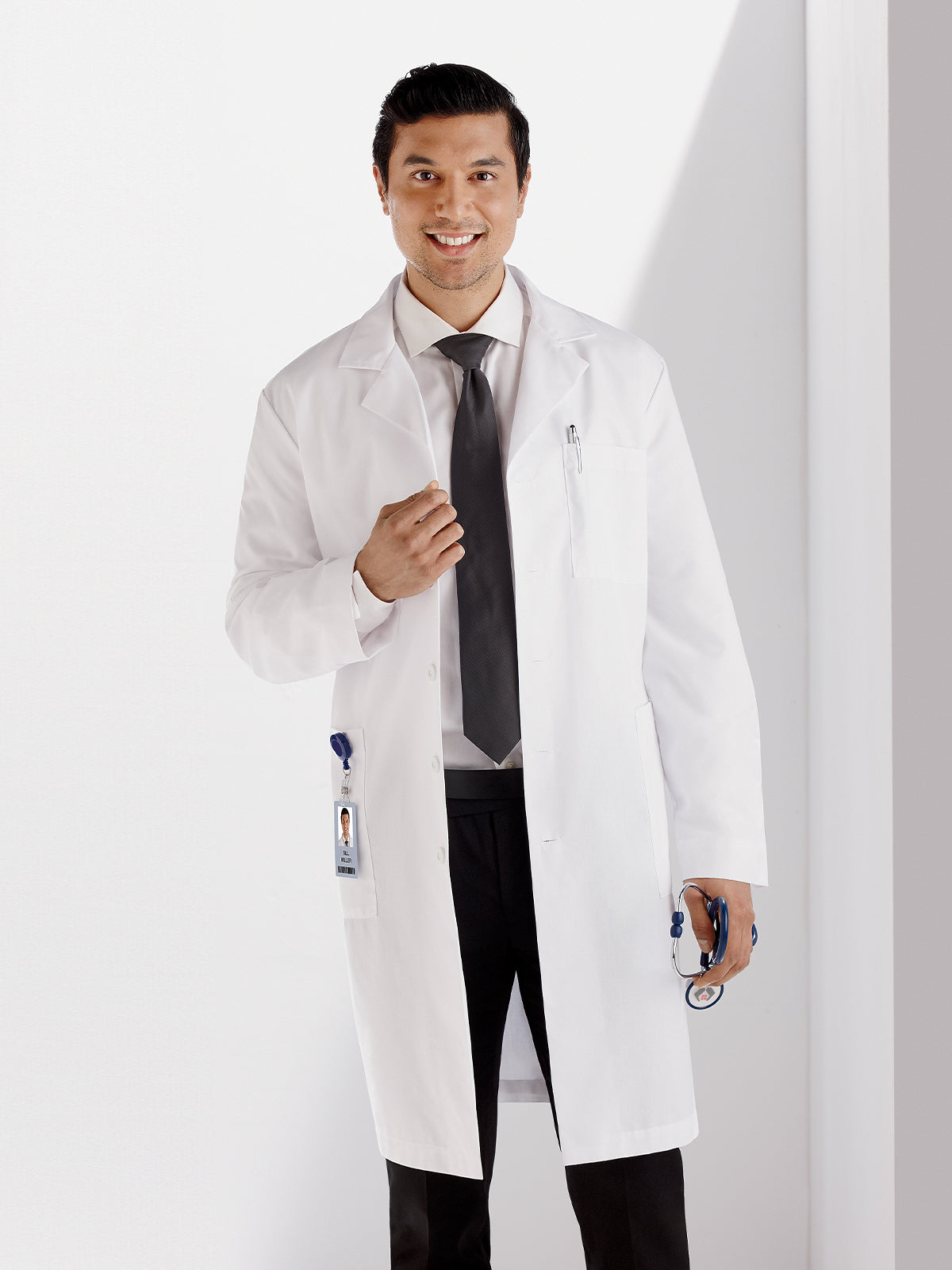 Men's Five-Pocket 40" Full-Length Long Lab Coat