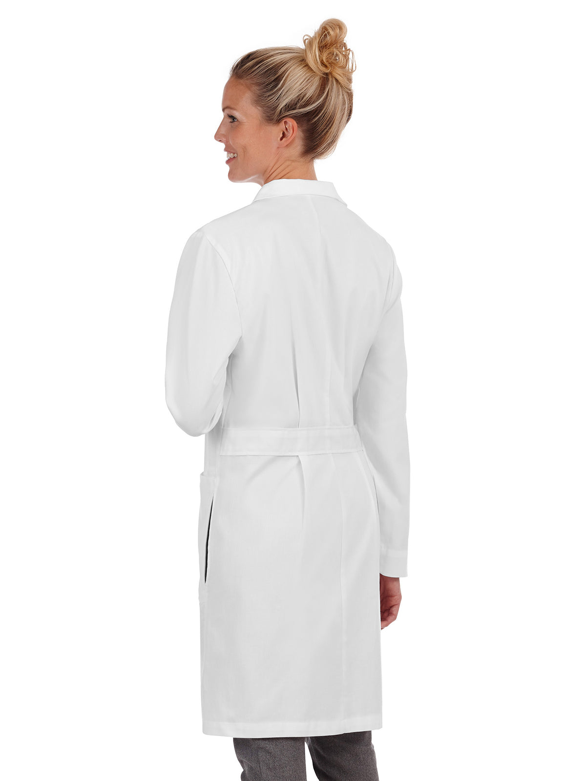 Women's Knot Button Five-Pocket 38" iPad® Lab Coat