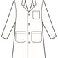 Unisex Five-Pocket 44" Full-Length Lab Coat