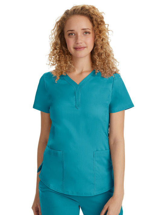 Women's Triple-Needle Stitching Top