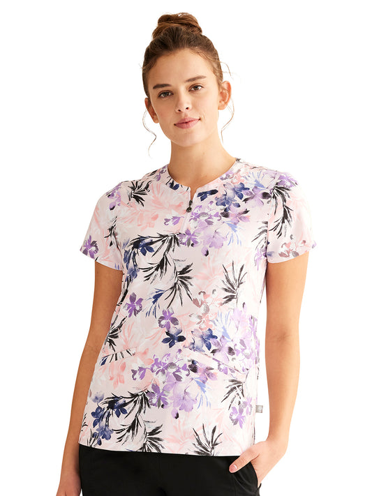 Women's Print Scrub Top