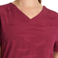 Women's Curved V-Neck Top