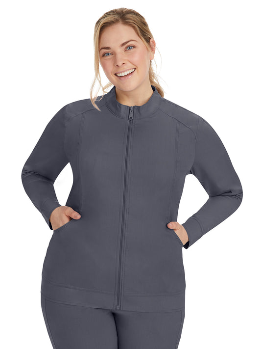 Women's Mandarin Collar Scrub Jacket