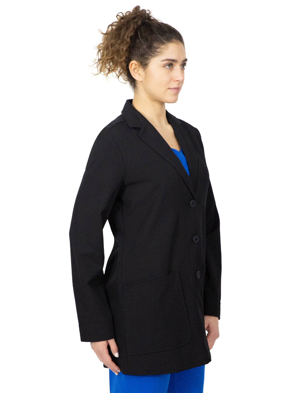 Women's Two-Pocket 31" Consultation Notched Collar Lab Coat