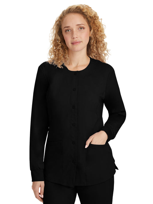 Women's Snap-Front Scrub Jacket