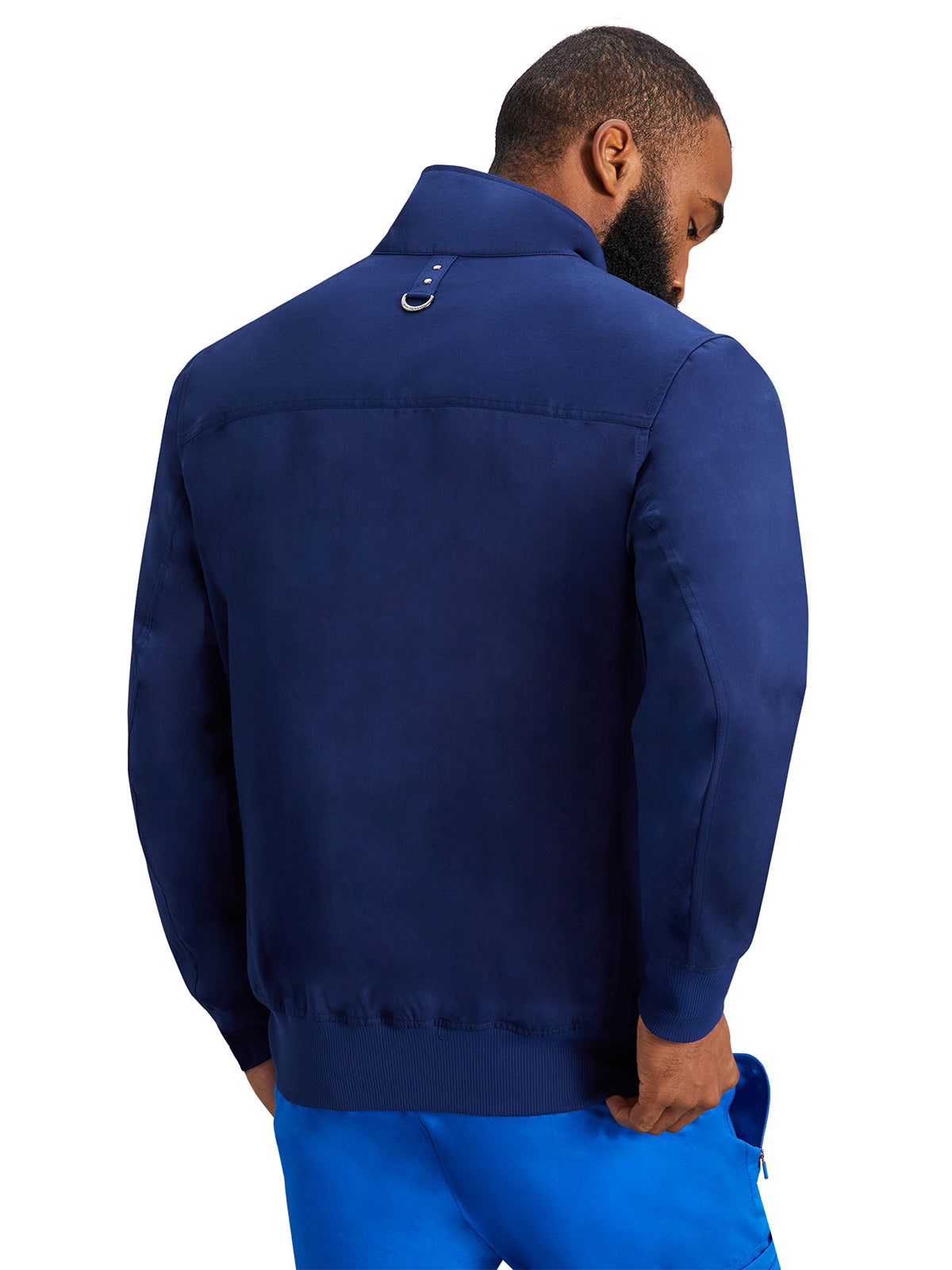 Men's Rib-Knit Scrub Jacket