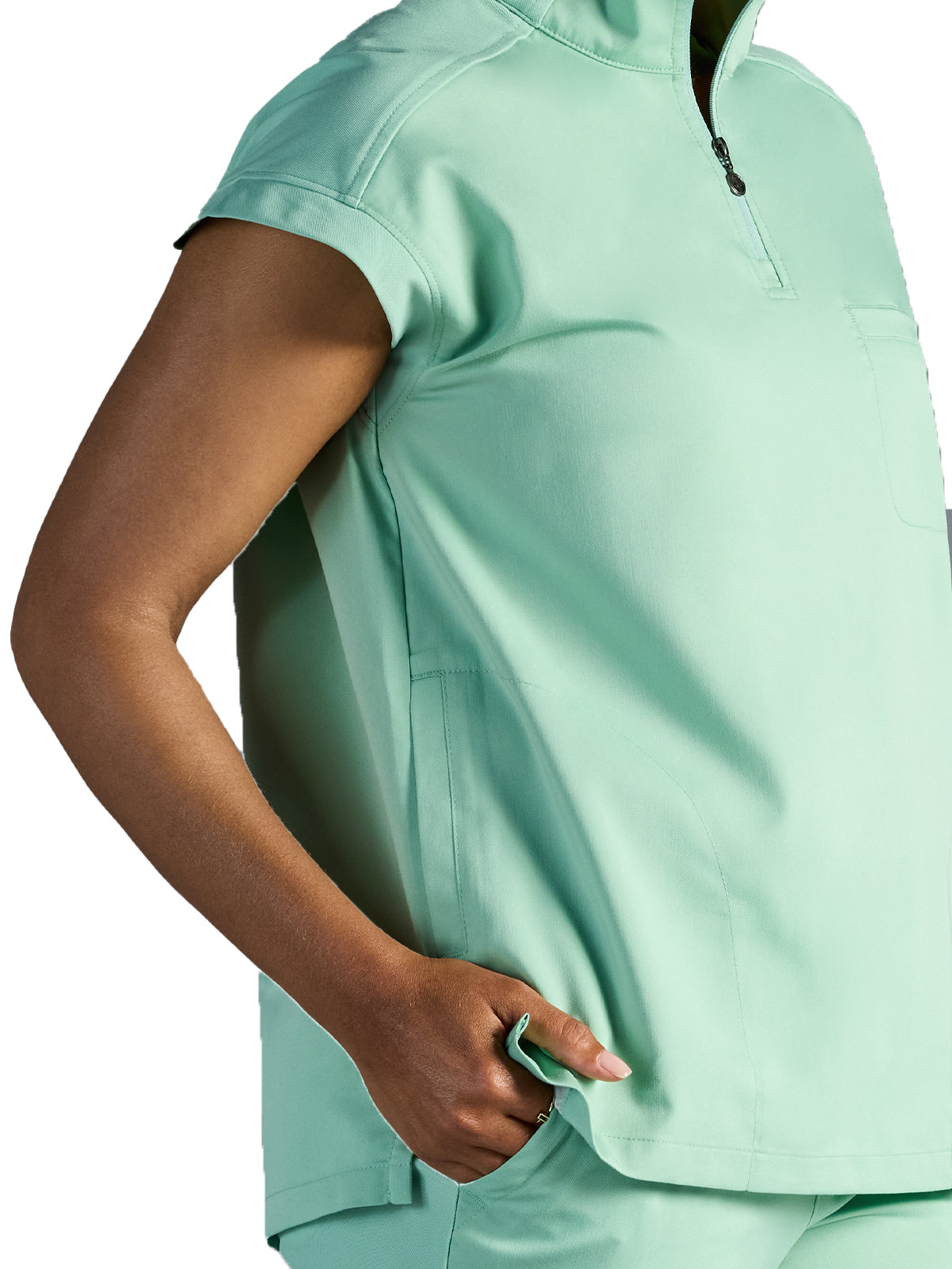 Women's Vienna Quarter-Zip Scrub Top