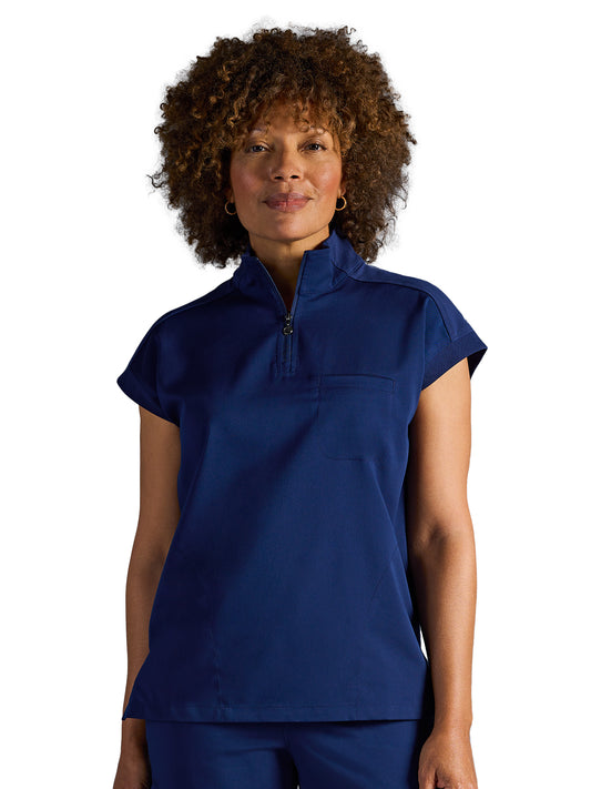 Women's Vienna Quarter-Zip Scrub Top