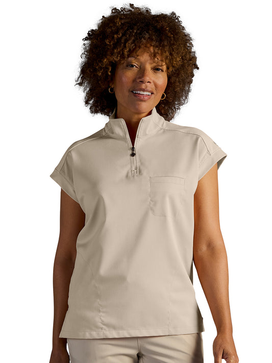 Women's Vienna Quarter-Zip Scrub Top