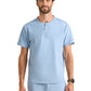 Men's 1-Pocket Mandarin Collar Scrub Top