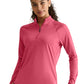 Women's Pocketless Quarter Zip Shirt