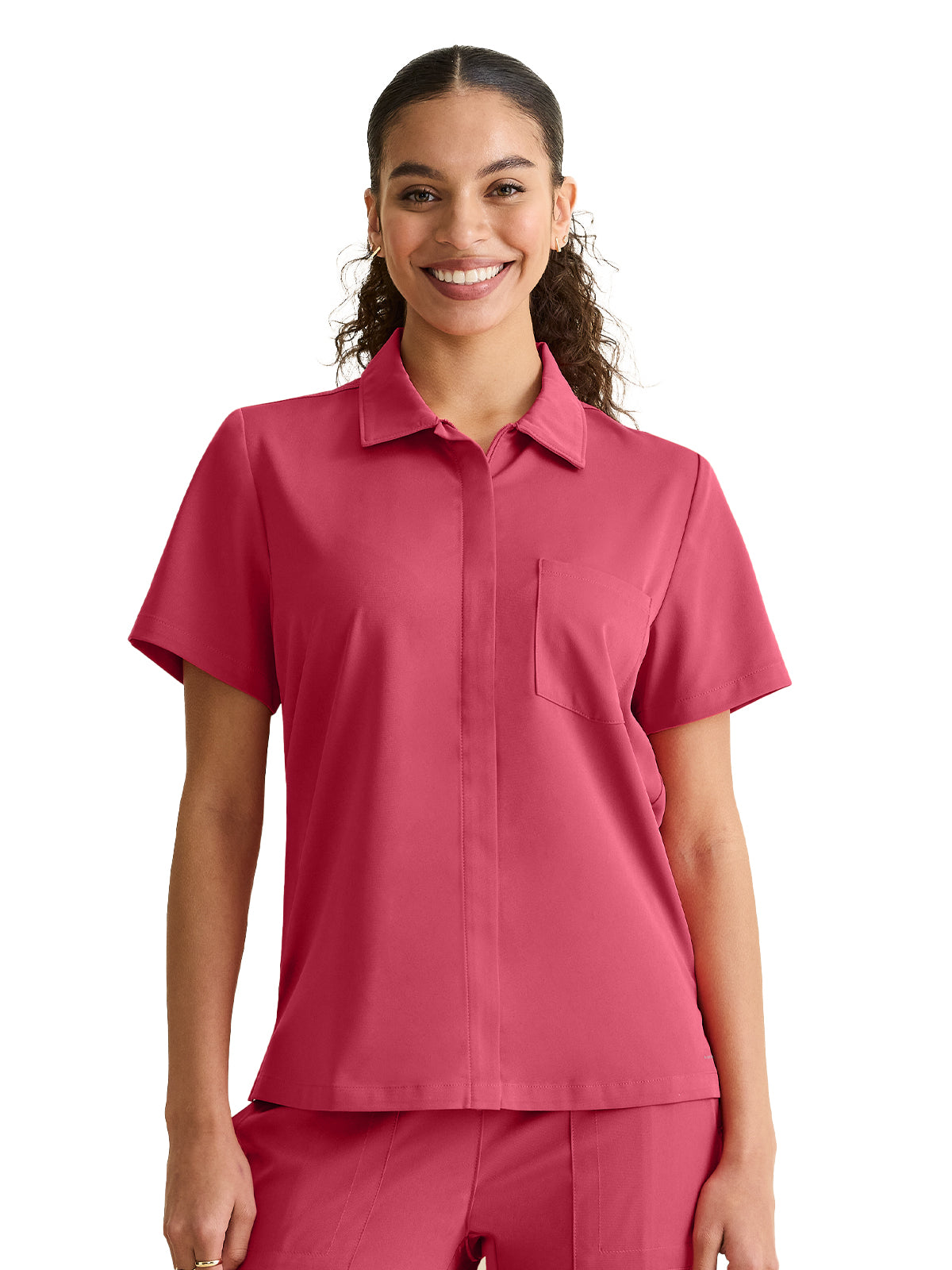 Women's 1-Pocket Zip Front Top