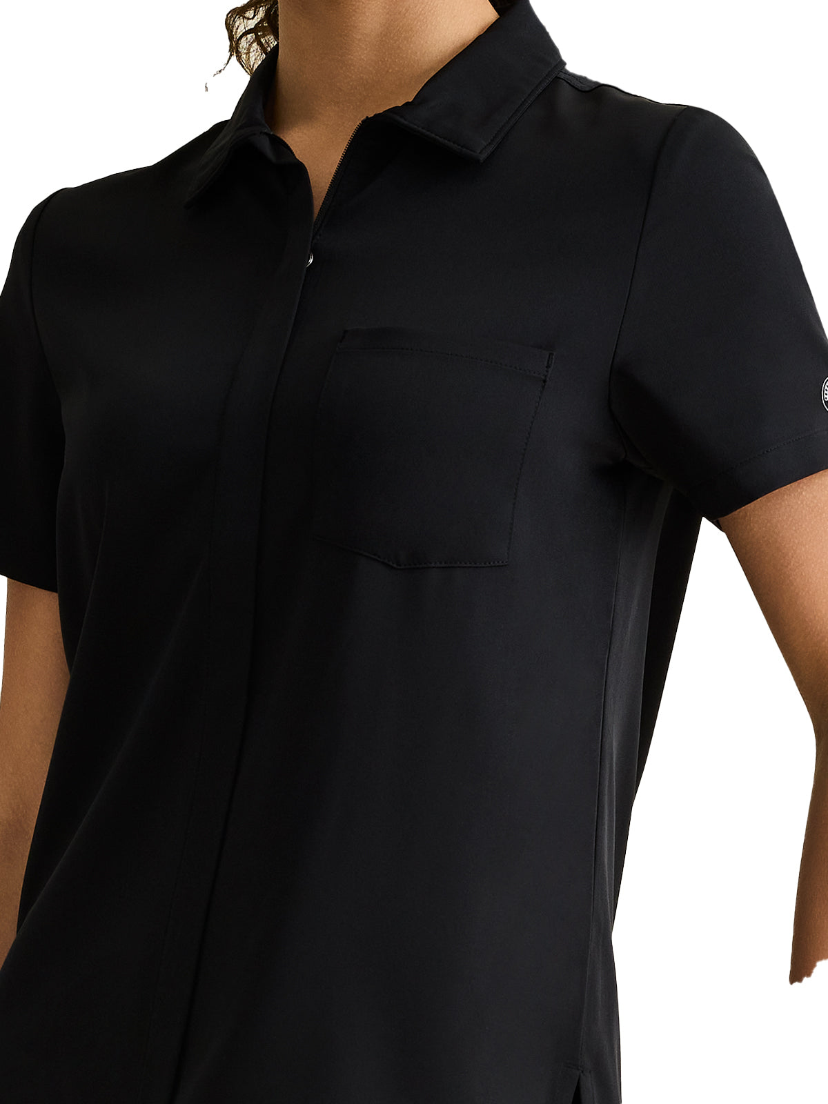 Women's 1-Pocket Zip Front Top