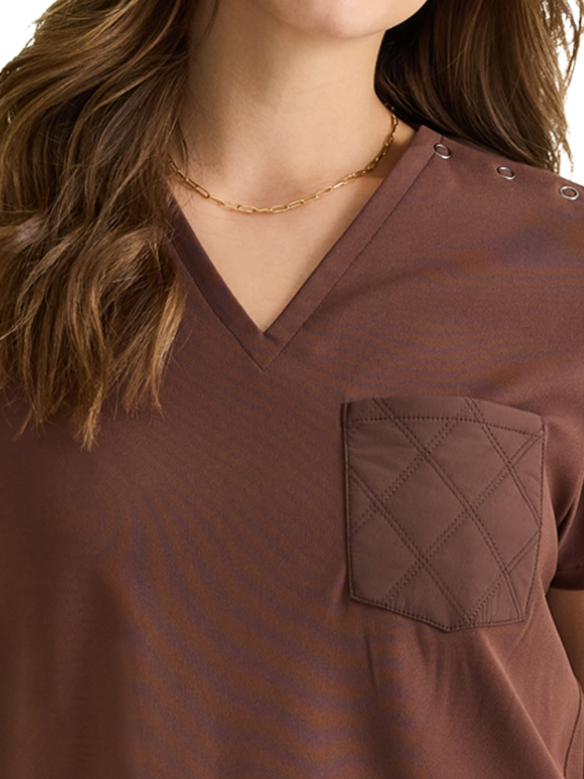 Women's 1-Pocket V-Neck Top