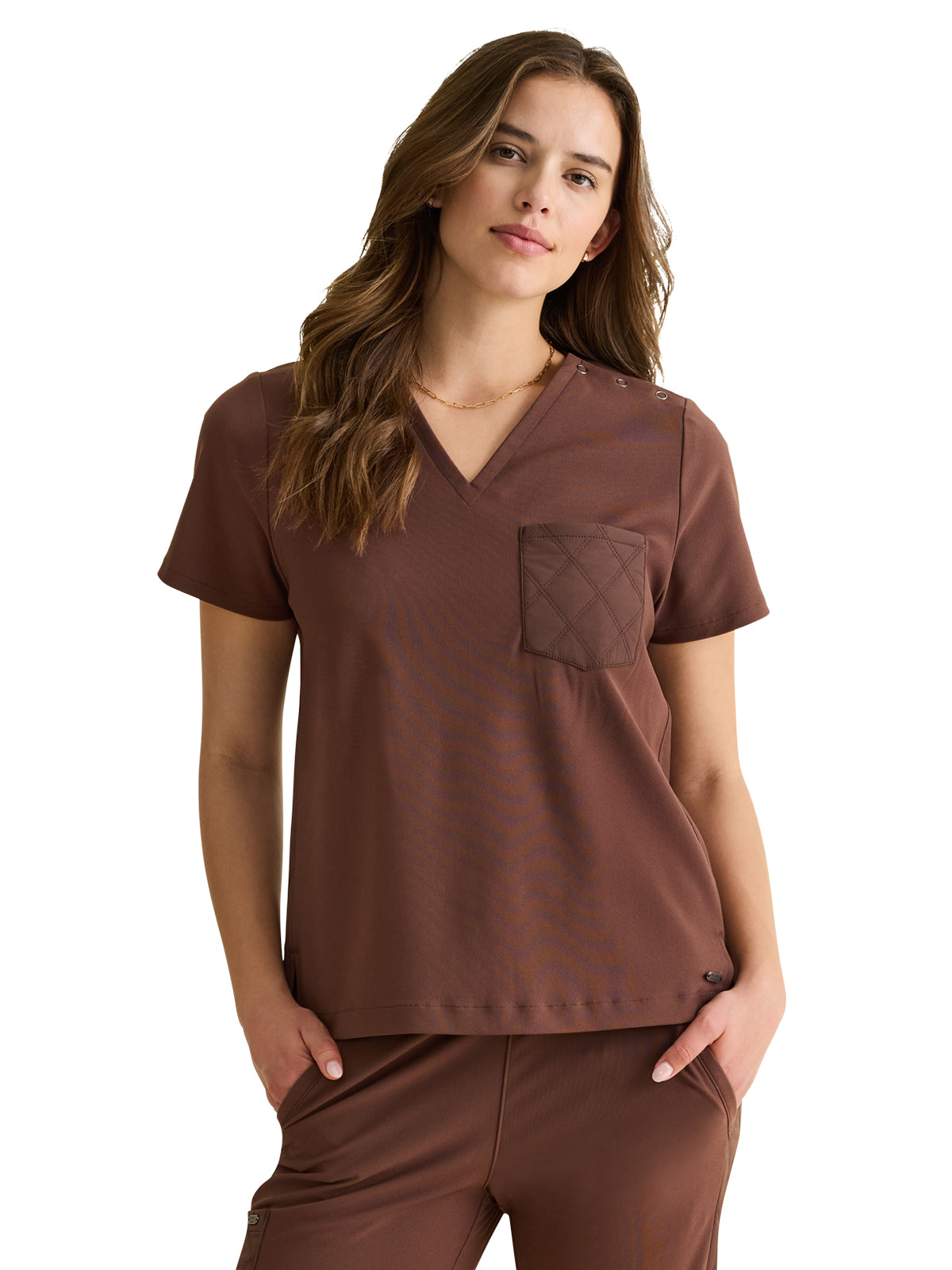 Women's 1-Pocket V-Neck Top