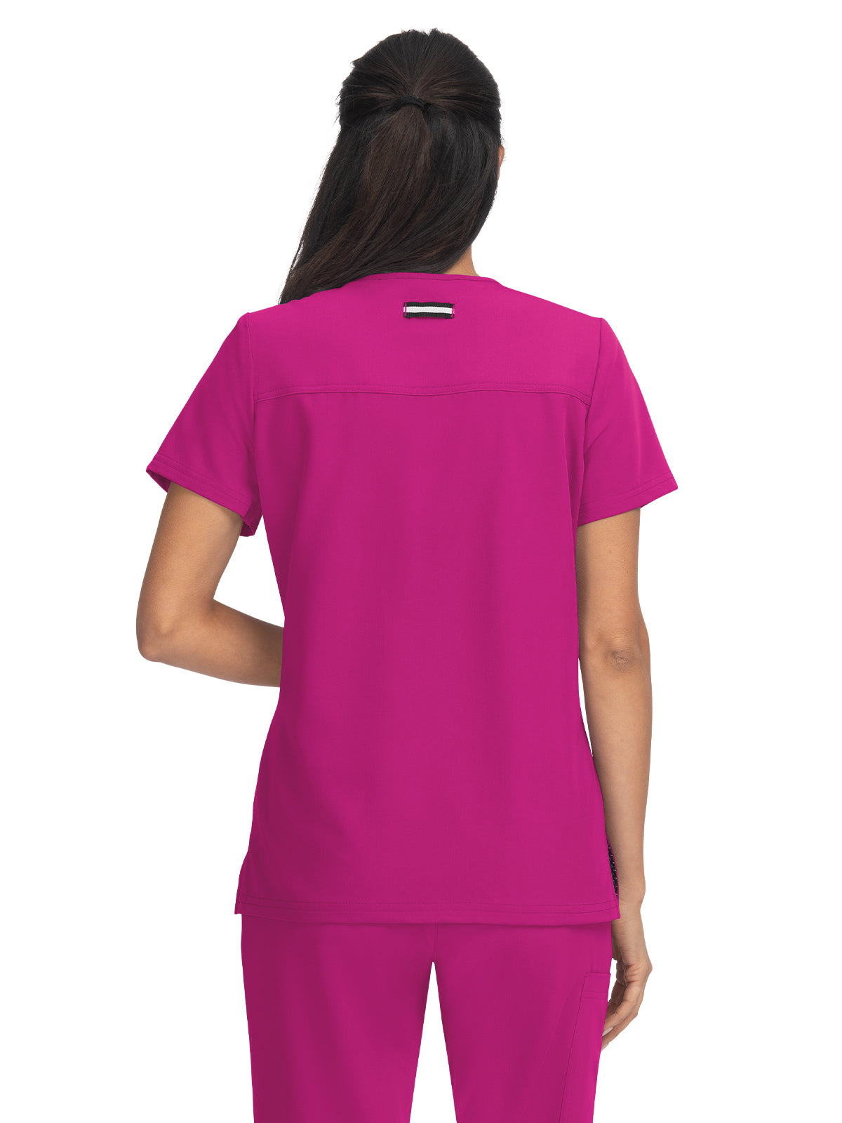 Women's 3-Pocket Wide V-Neck Stretch Hustle and Heart Scrub Top