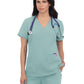 Women's 3-Pocket Wide V-Neck Stretch Hustle and Heart Scrub Top