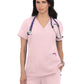 Women's 3-Pocket Wide V-Neck Stretch Hustle and Heart Scrub Top