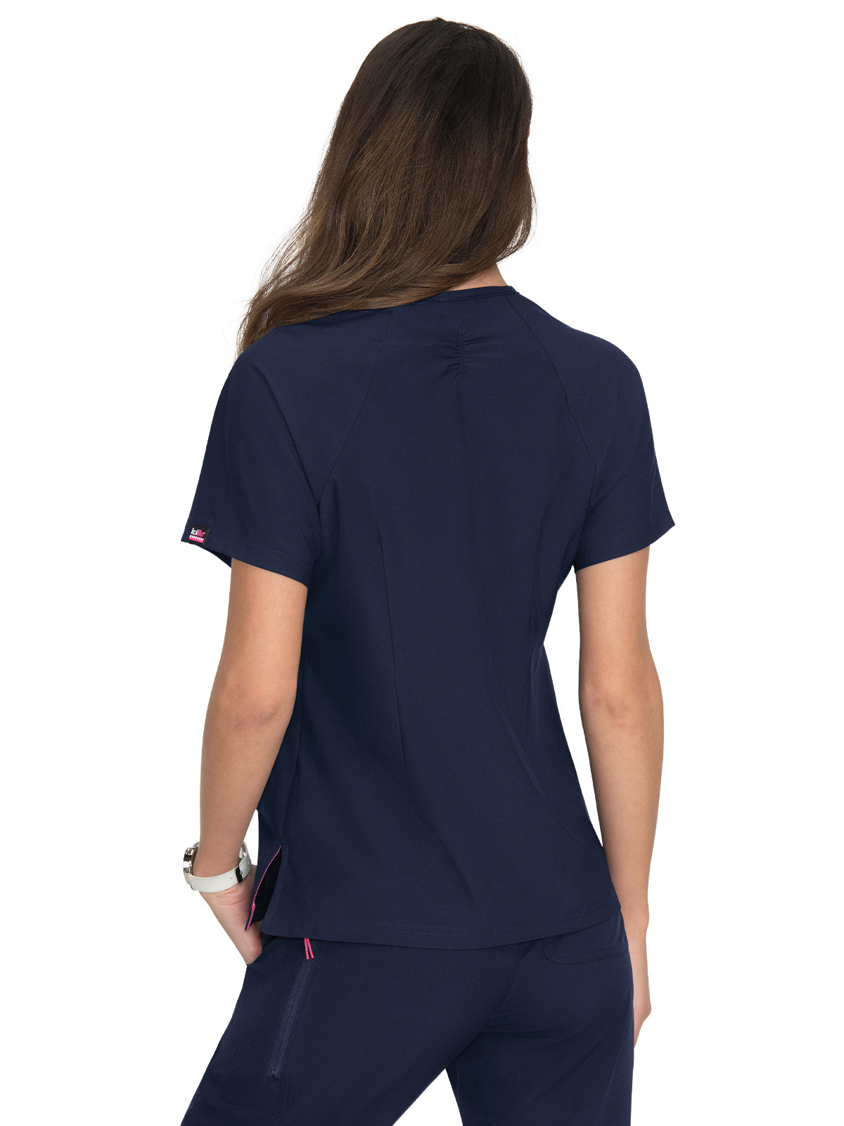 Women's 4-Pocket Split-Neck Action Scrub Top