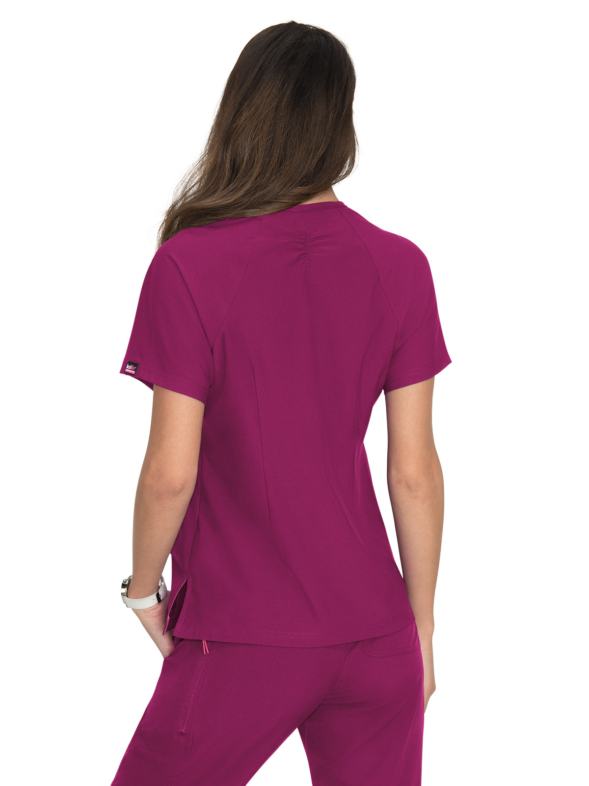 Women's 4-Pocket Split-Neck Action Scrub Top