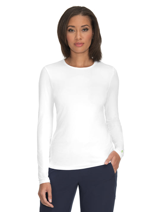 Women's Eco-Friendly Long-Sleeve Wellbeing Underscrub Tee