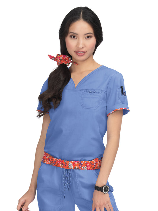 Women's Durable Breathable Stretch Georgia Scrub Top