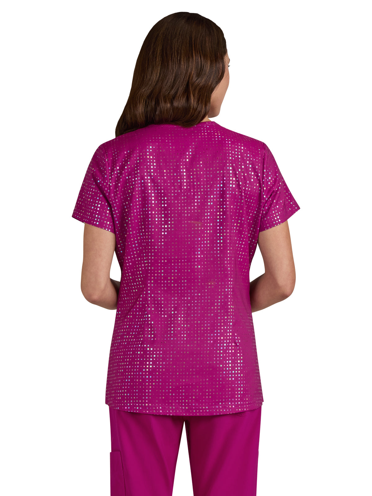 Women's 2-Pocket Stretch Print Velora Scrub Top